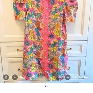 Floral Pink Mini Dress